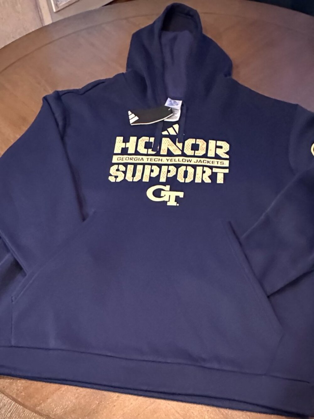 Adidas Georgia Tech Pullover Hoodie NWT XXL
